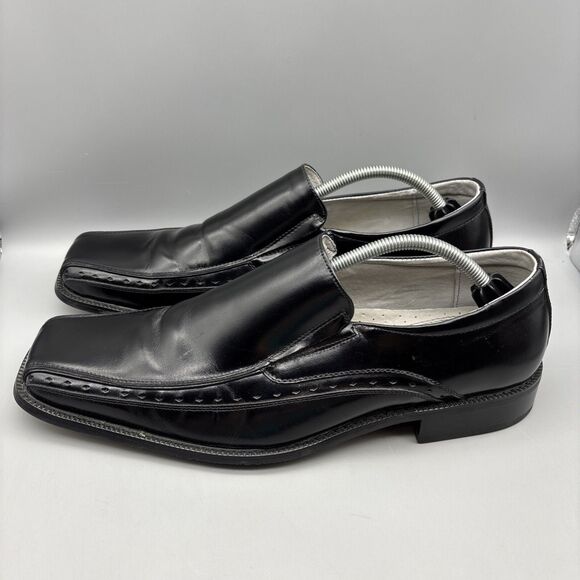 Stacy Adams Danton Loafers Men’s Size 11.5 M Black Leather Slip-On 24363-001 - Picture 1 of 13